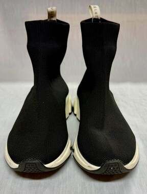 Velez Black Knit Sock Sneakers